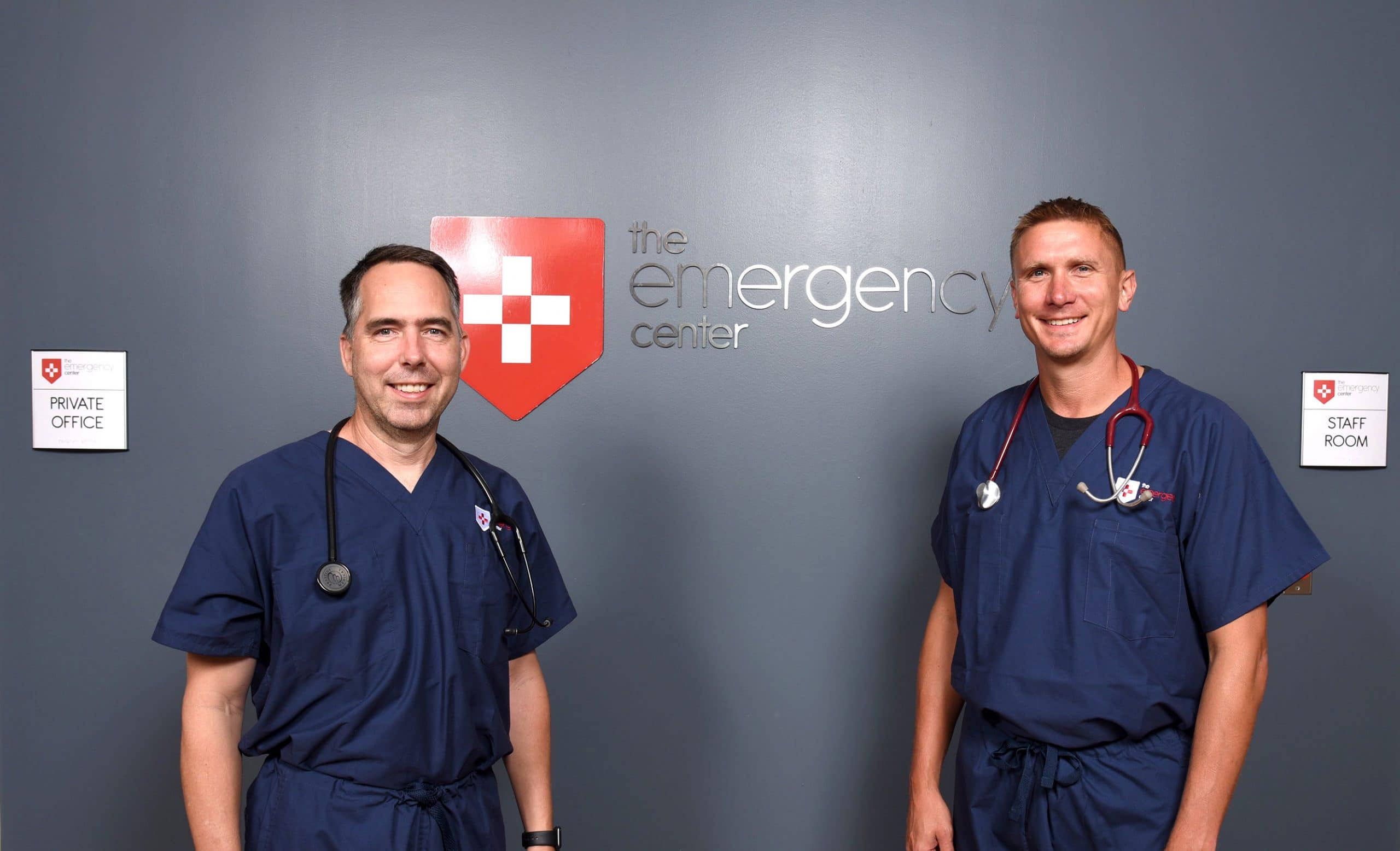The Emergency Center's Dr. Eric Wilke and Dr. Jeff Erdner